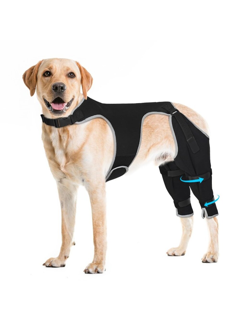 Pawfun Dog Rear Leg Sleeve Recovery Pants XXL Black